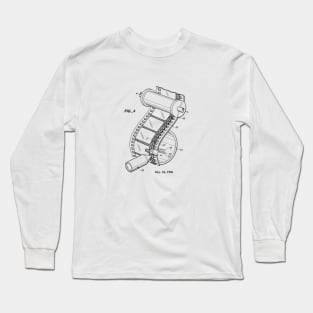 Film Editor Gift Patent Image 1996 Long Sleeve T-Shirt